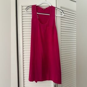 Joie Scoop Neck Silk Dress - Trending Pink!